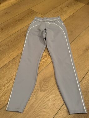 ALO Yoga Light blue Leggings with White Piping